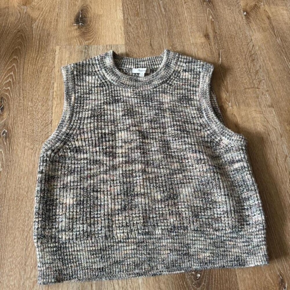 Madewell Space-Dyed Boulier Sweater Vest‎ Size M